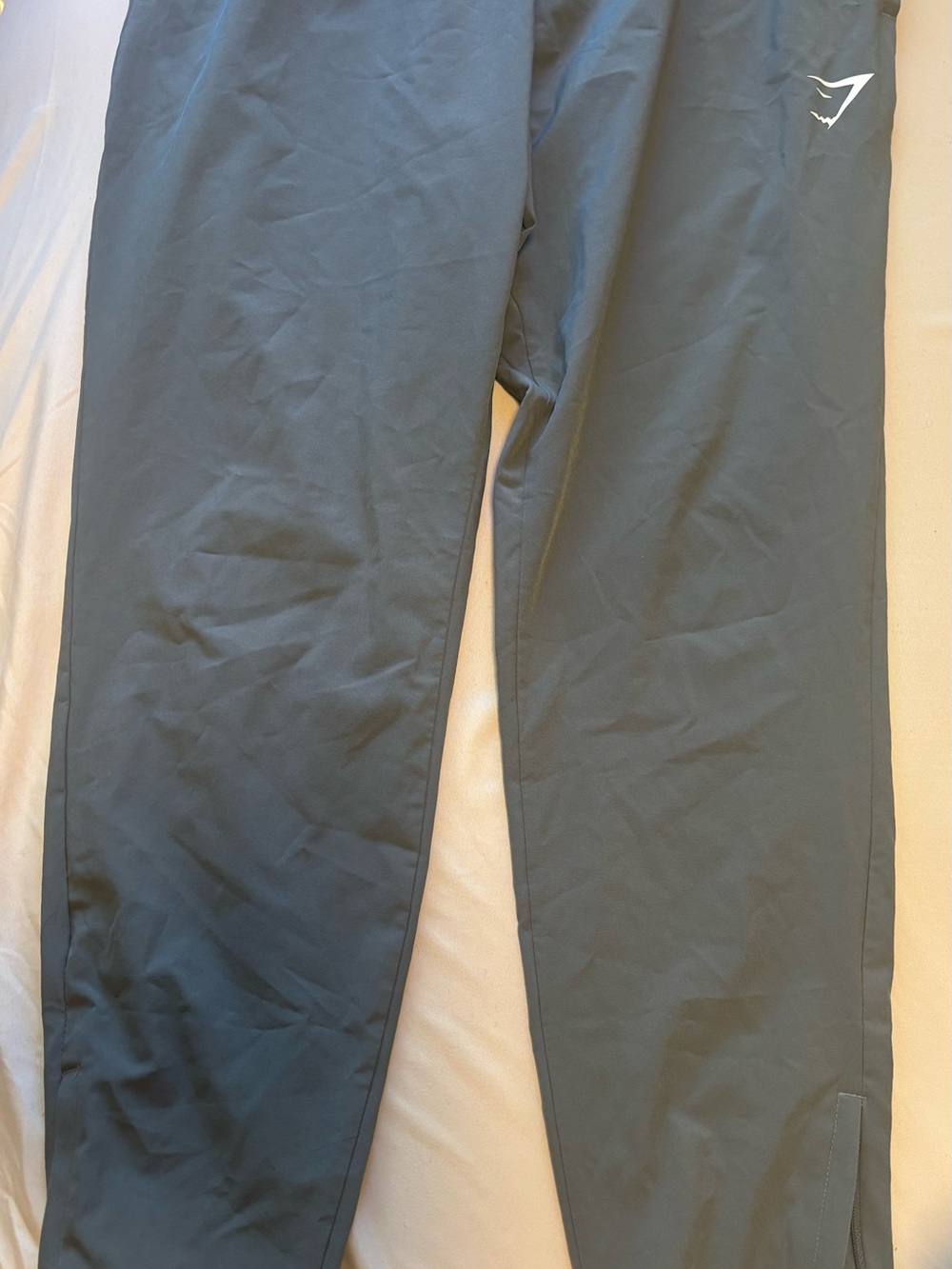 Gymshark grey track pants with Black Drawcord